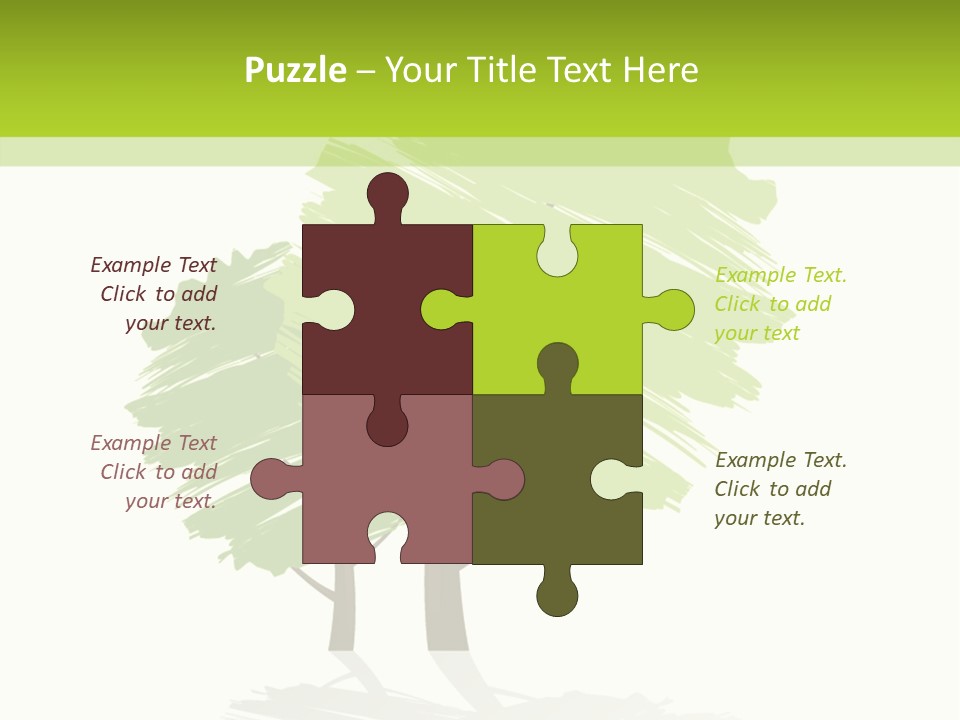 Illustration Branch Symbol PowerPoint Template