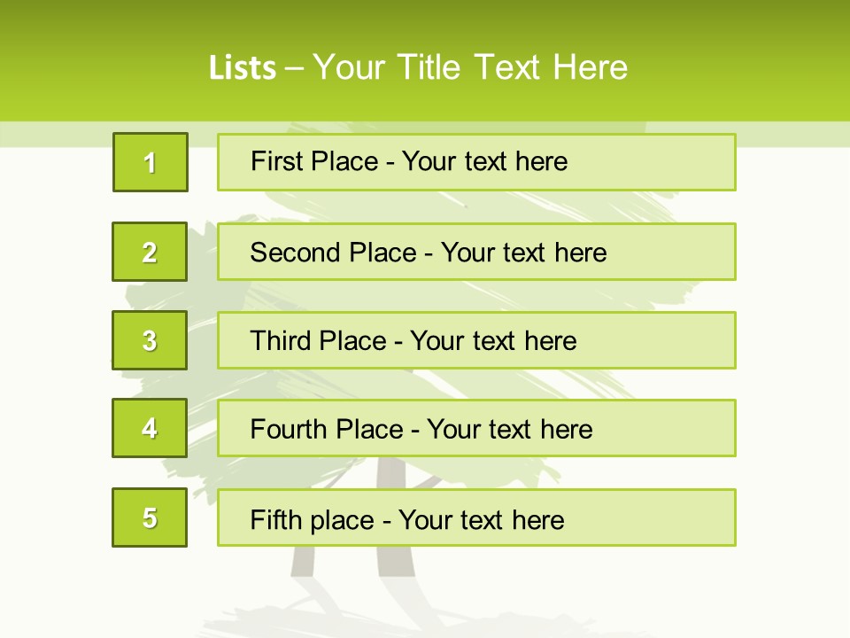 Illustration Branch Symbol PowerPoint Template