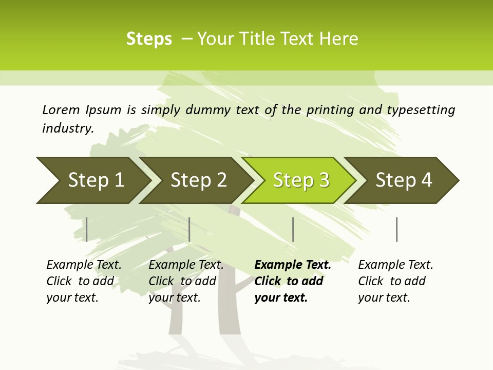 Illustration Branch Symbol PowerPoint Template