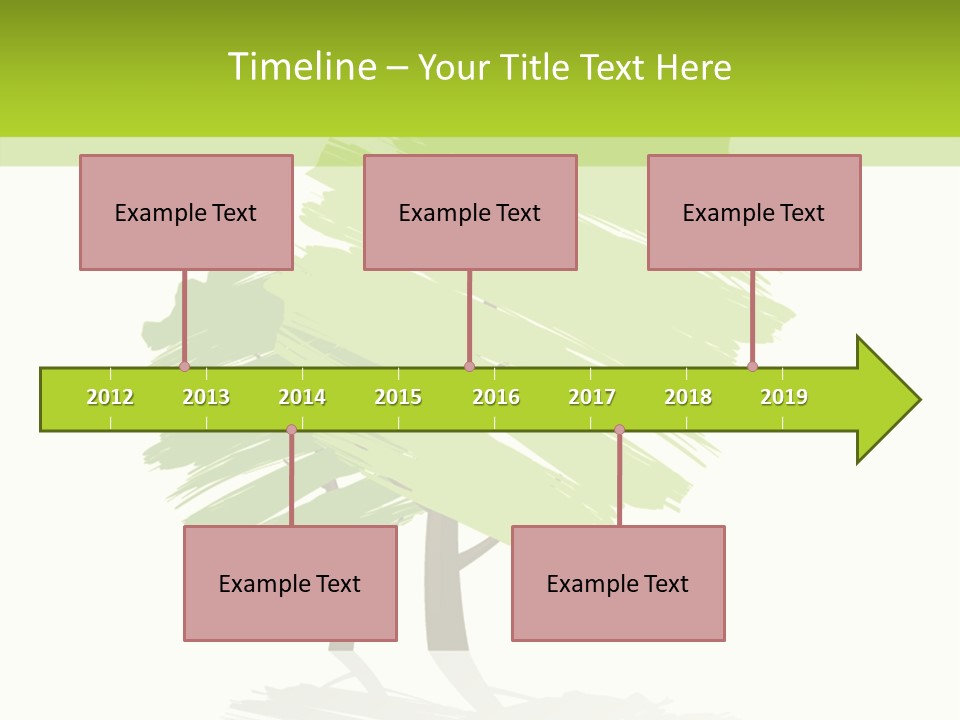 Illustration Branch Symbol PowerPoint Template