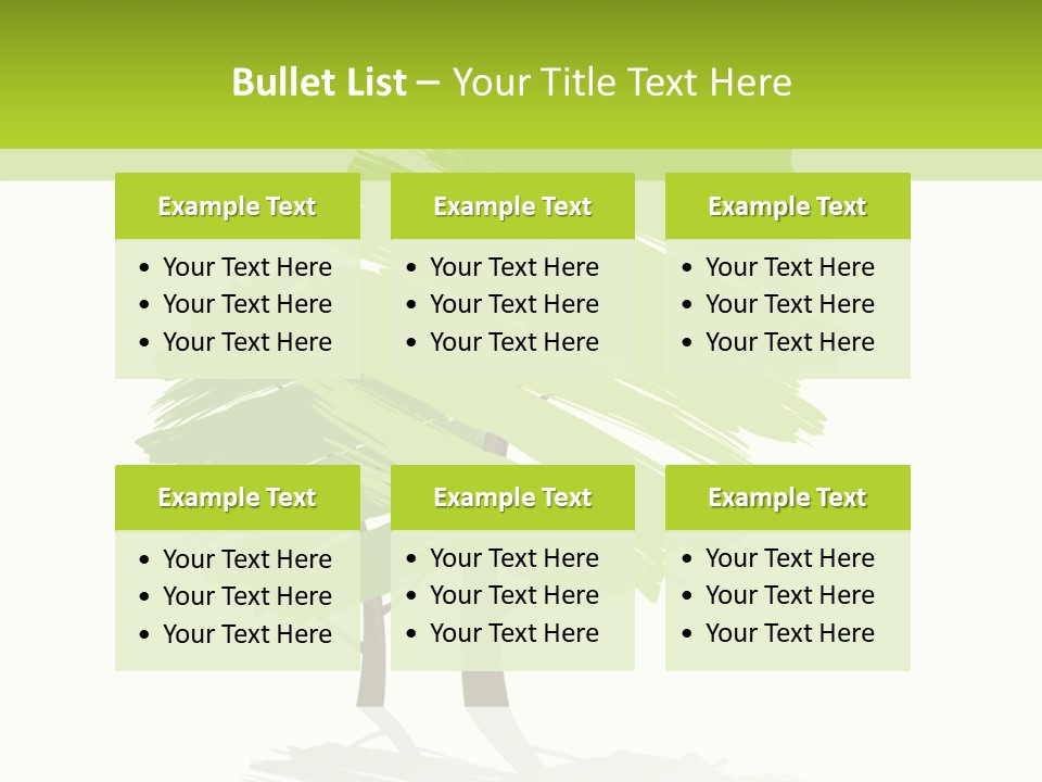 Illustration Branch Symbol PowerPoint Template