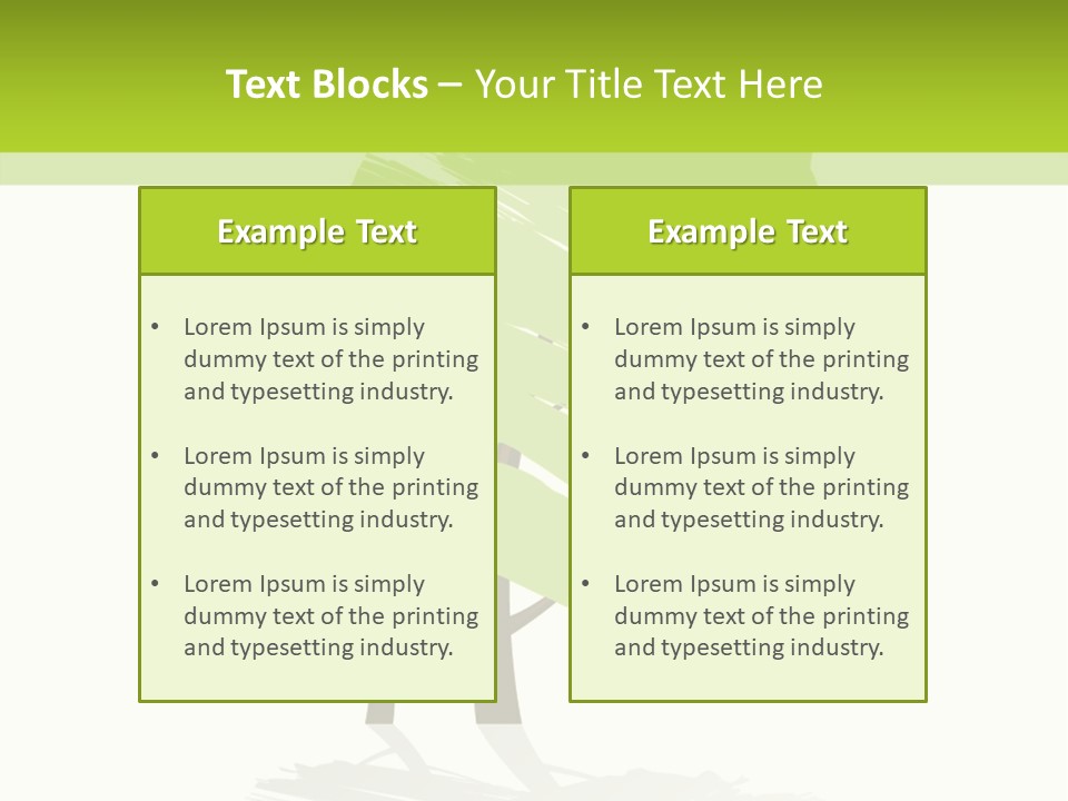 Illustration Branch Symbol PowerPoint Template