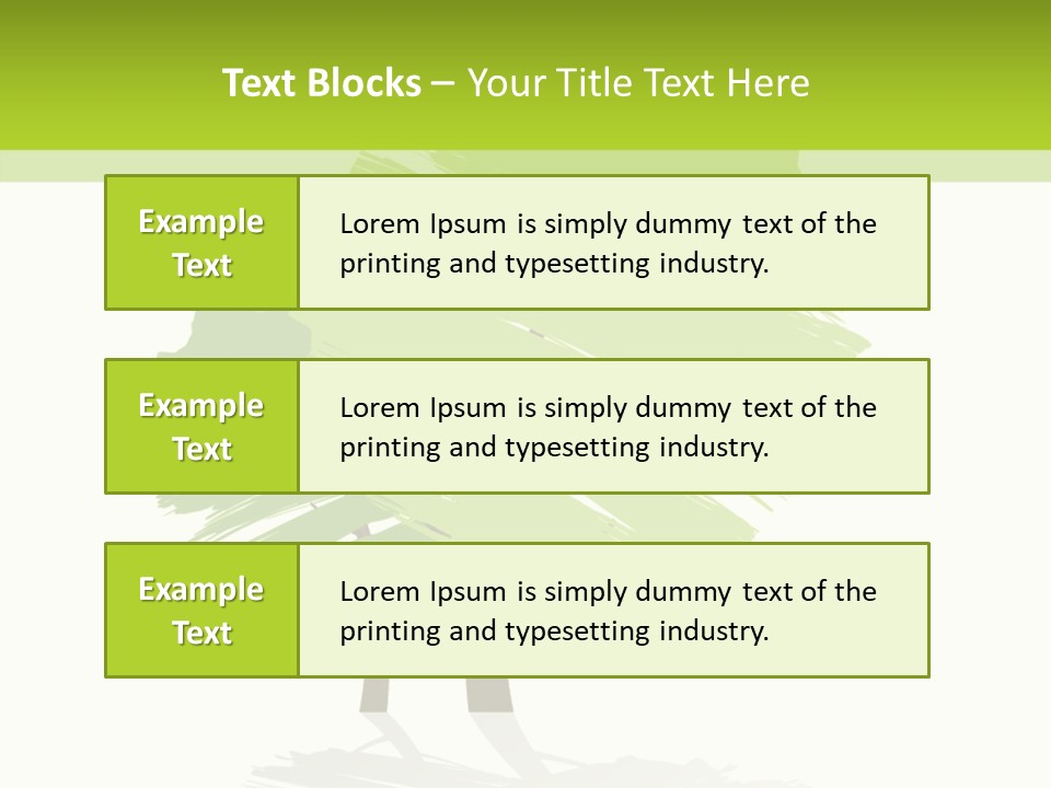 Illustration Branch Symbol PowerPoint Template