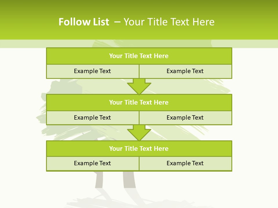 Illustration Branch Symbol PowerPoint Template