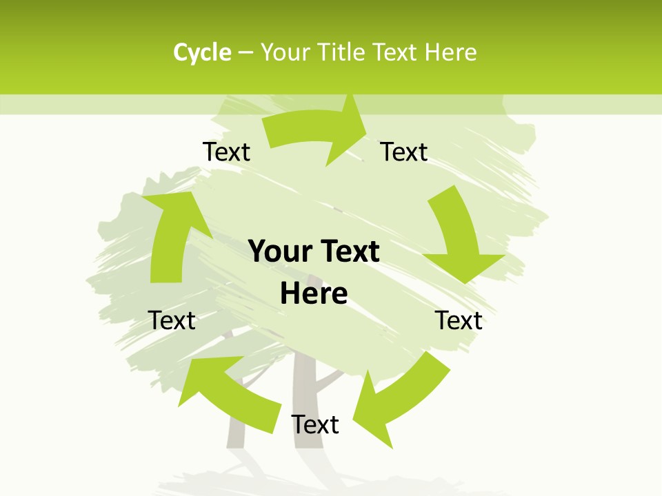Illustration Branch Symbol PowerPoint Template