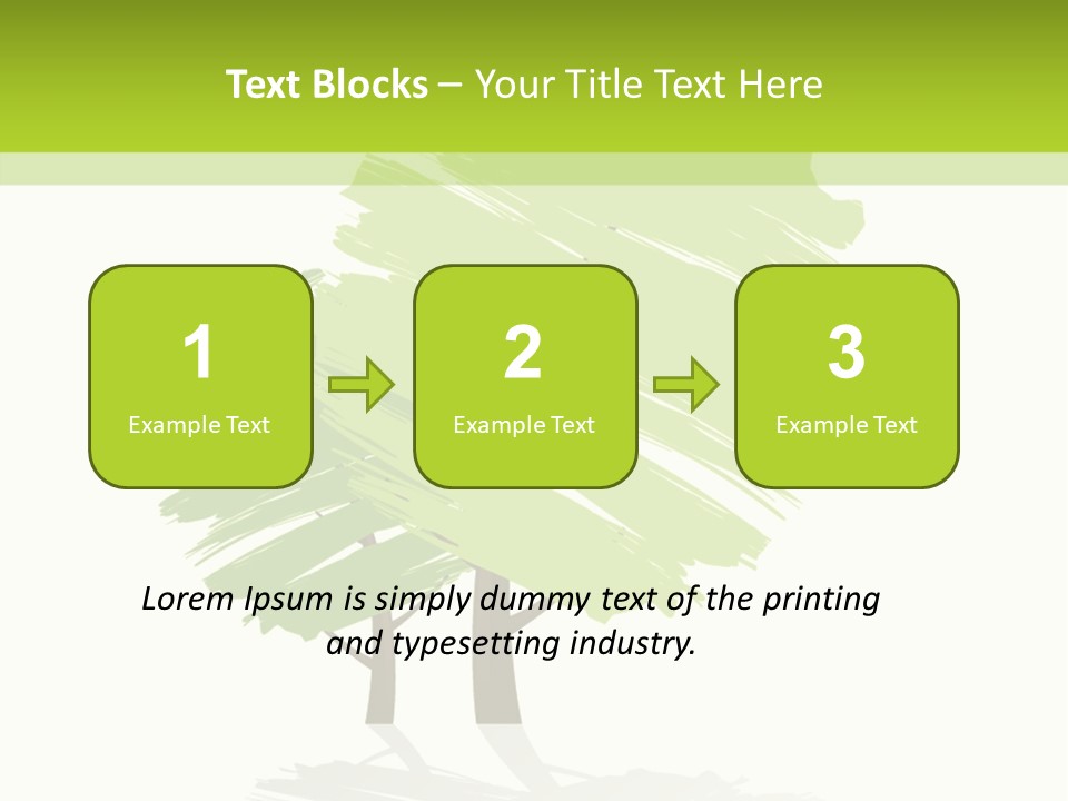 Illustration Branch Symbol PowerPoint Template