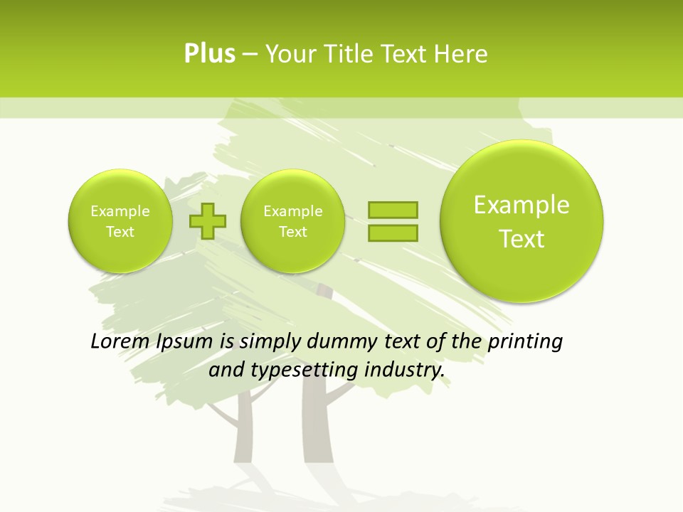 Illustration Branch Symbol PowerPoint Template