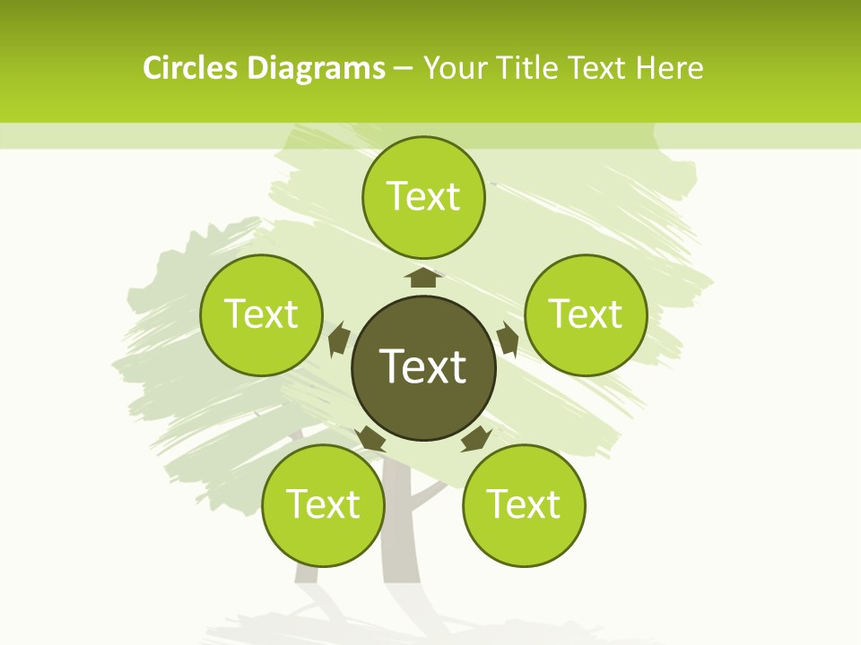 Illustration Branch Symbol PowerPoint Template