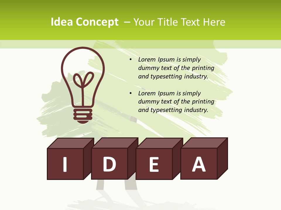 Illustration Branch Symbol PowerPoint Template