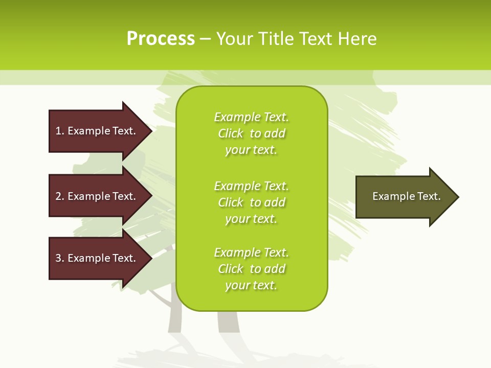 Illustration Branch Symbol PowerPoint Template