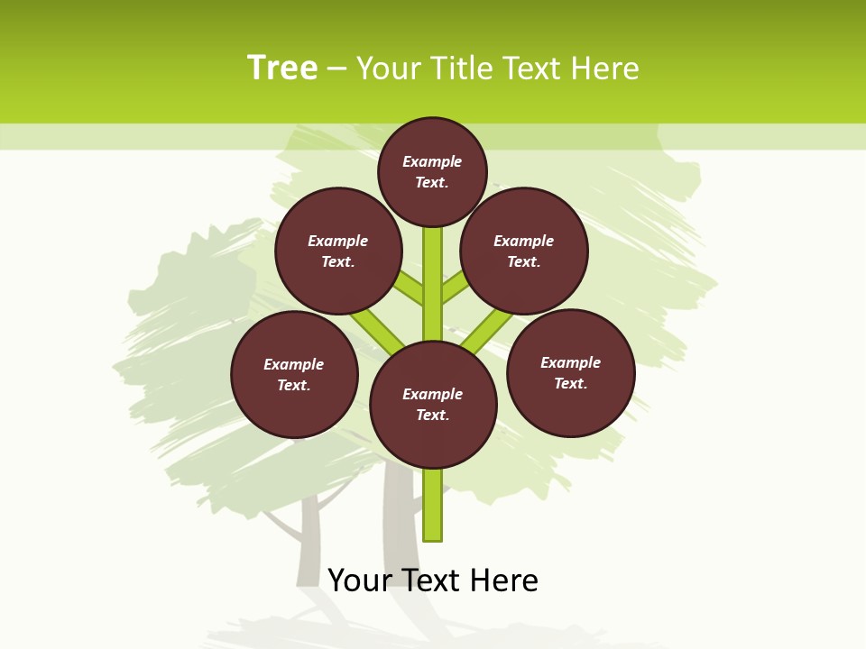 Illustration Branch Symbol PowerPoint Template