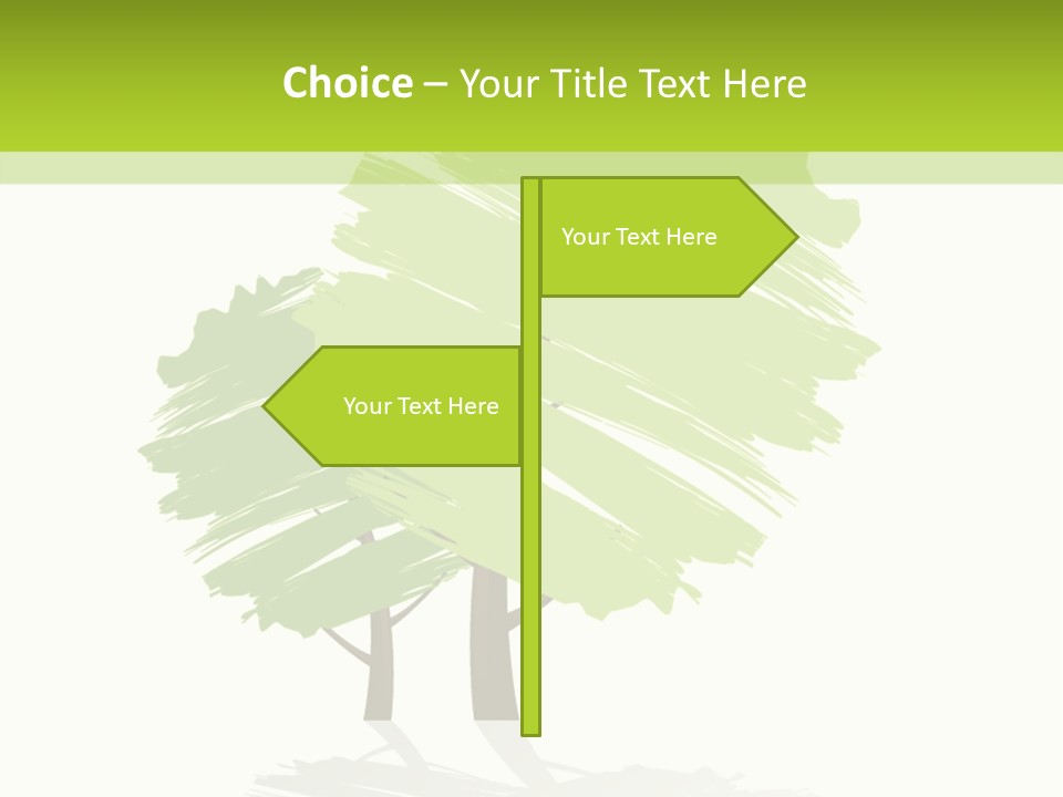 Illustration Branch Symbol PowerPoint Template