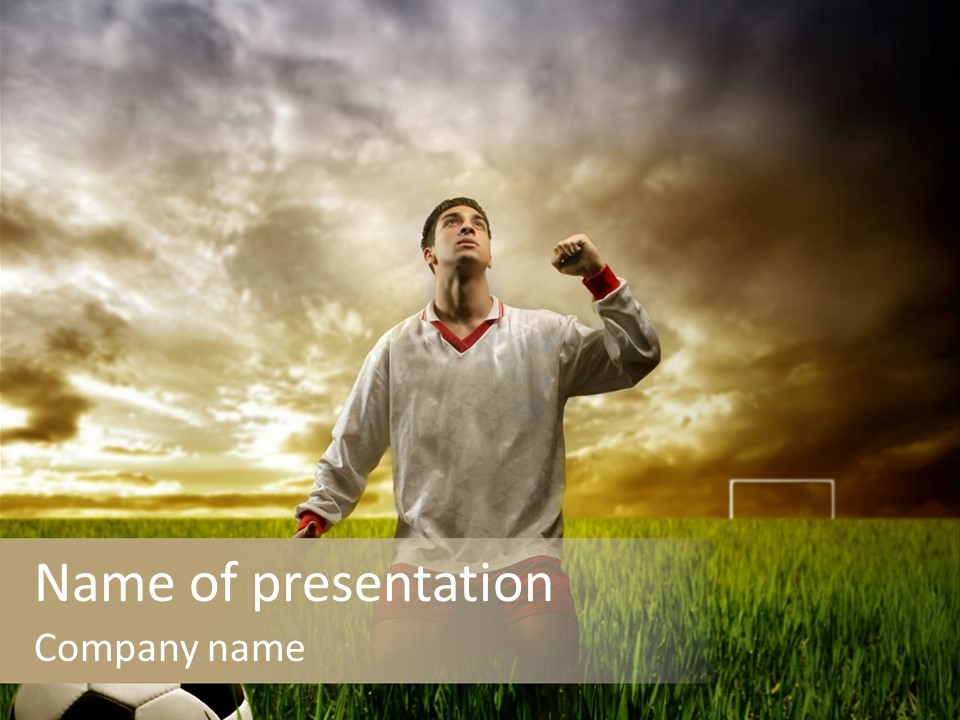 Sunset Sport Run PowerPoint Template