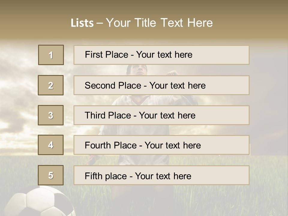 Sunset Sport Run PowerPoint Template