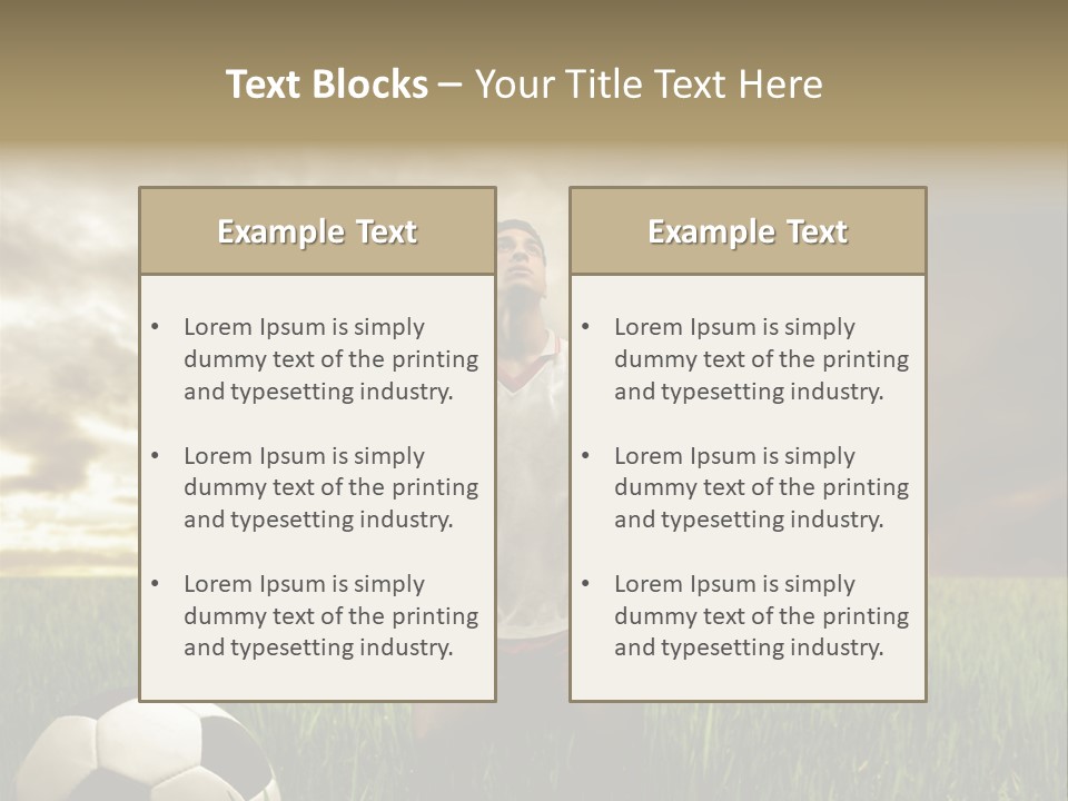 Sunset Sport Run PowerPoint Template