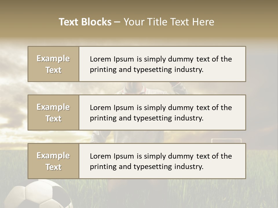 Sunset Sport Run PowerPoint Template