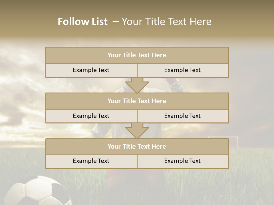 Sunset Sport Run PowerPoint Template