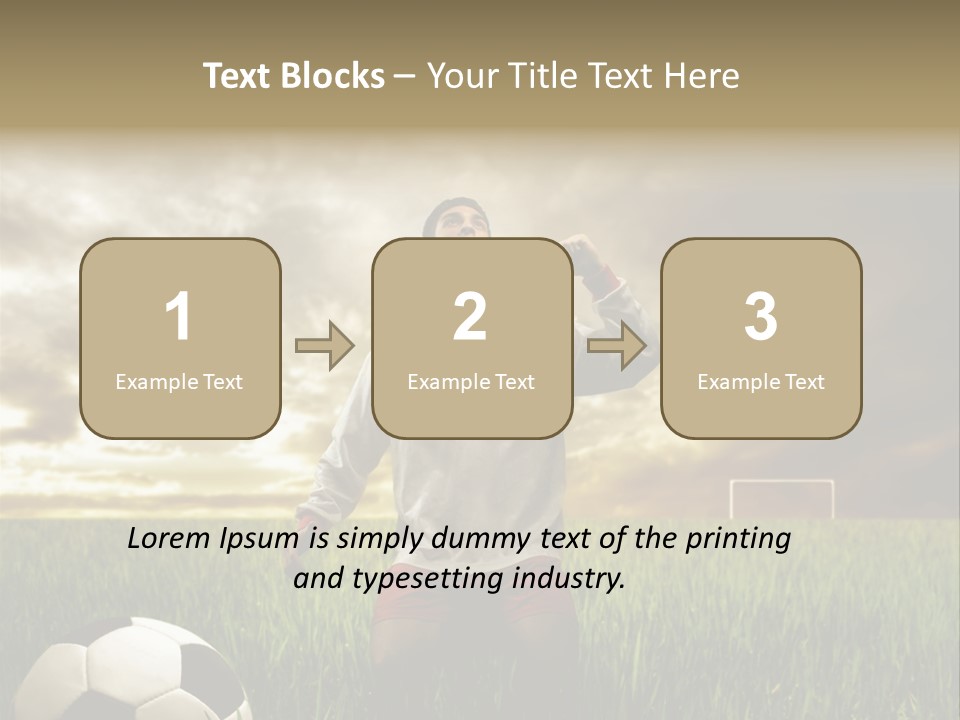 Sunset Sport Run PowerPoint Template