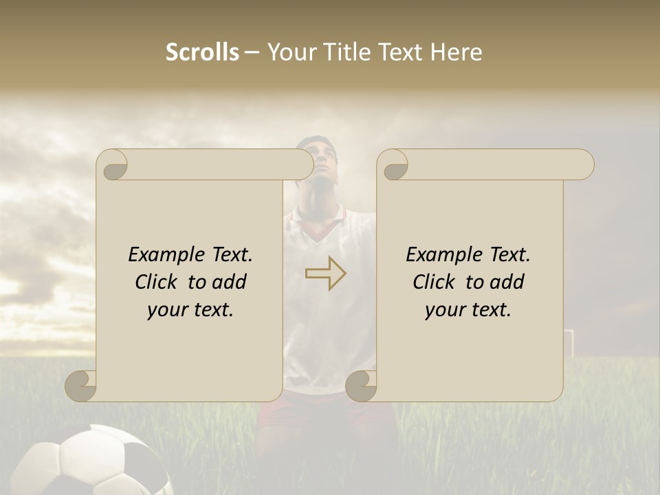 Sunset Sport Run PowerPoint Template