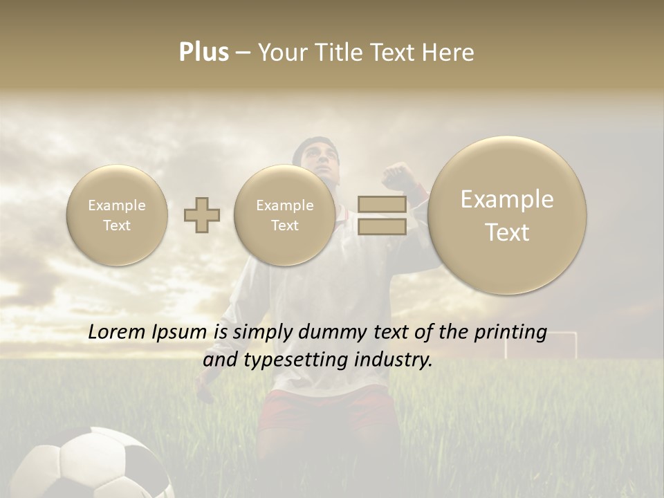 Sunset Sport Run PowerPoint Template