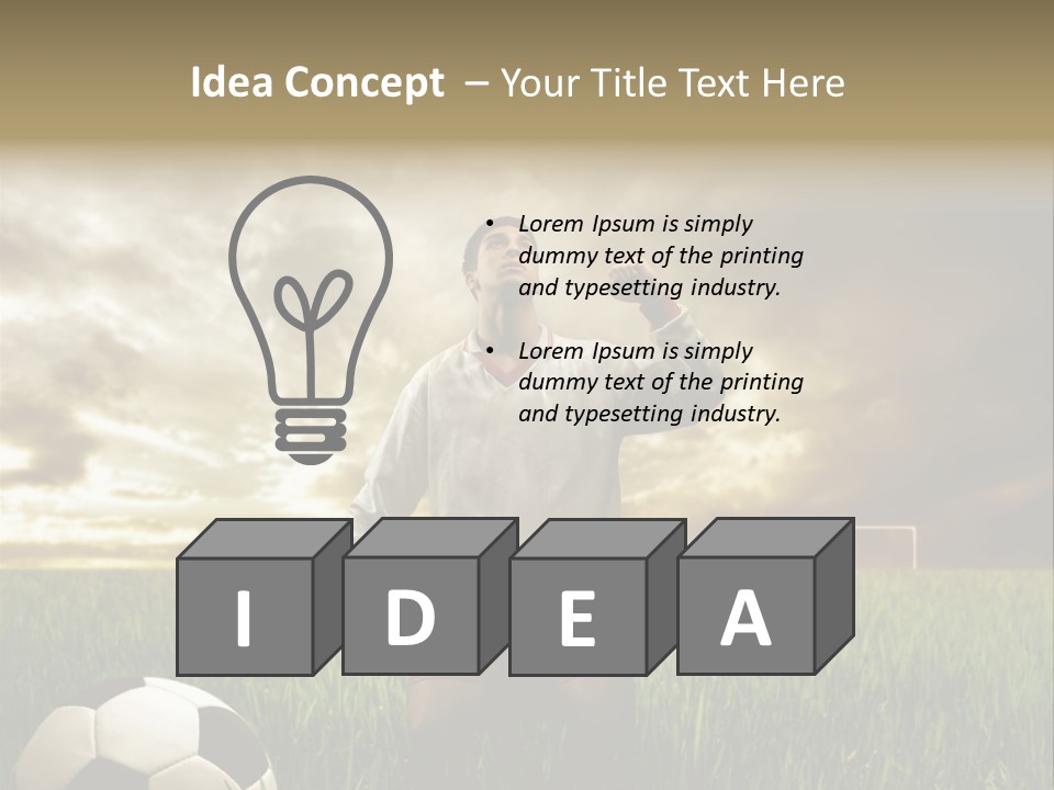 Sunset Sport Run PowerPoint Template