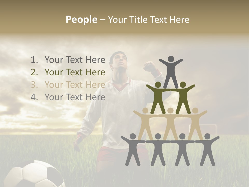 Sunset Sport Run PowerPoint Template