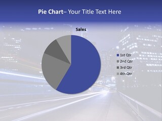 A Picture Of A City At Night Time PowerPoint Template