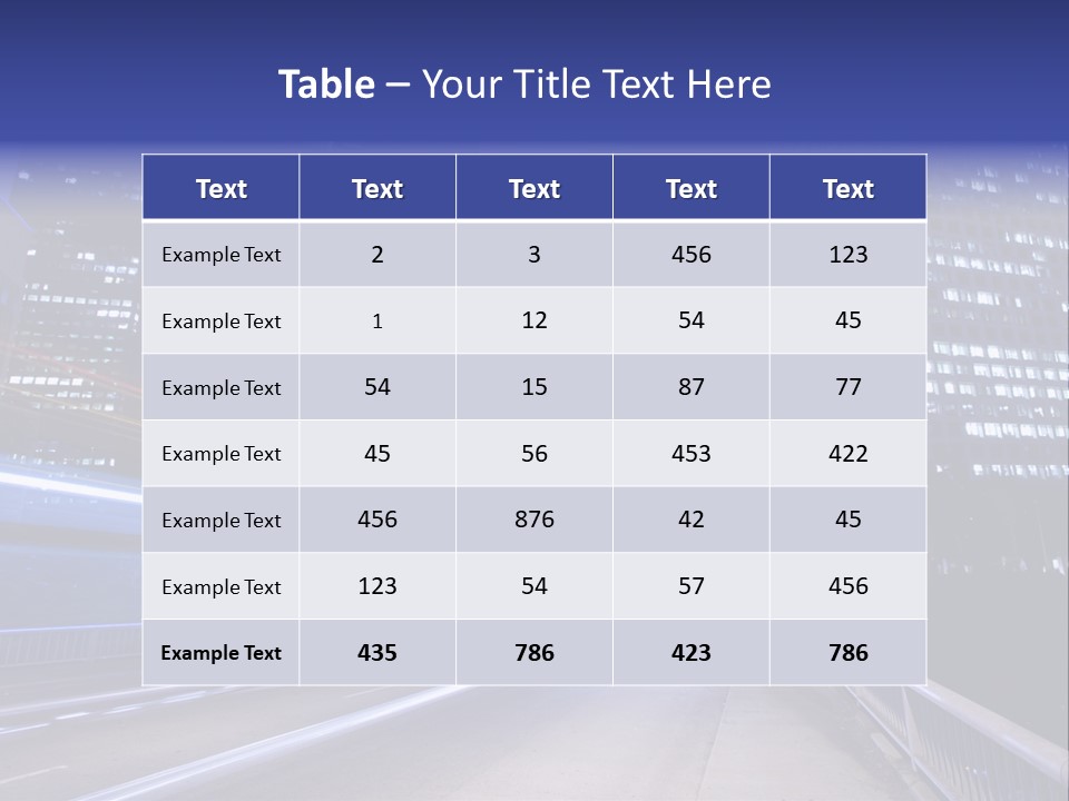 A Picture Of A City At Night Time PowerPoint Template