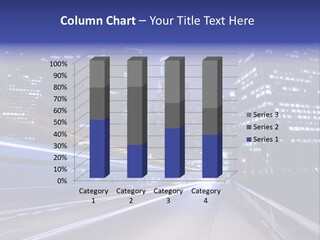 A Picture Of A City At Night Time PowerPoint Template