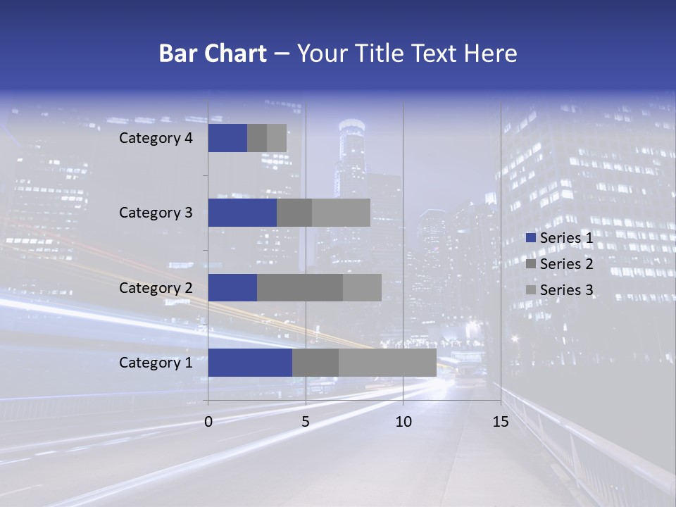 A Picture Of A City At Night Time PowerPoint Template