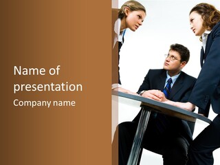 Professional Person Employee PowerPoint Template