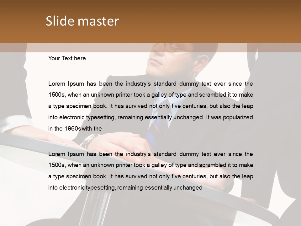 Professional Person Employee PowerPoint Template