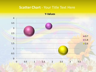 A Sunflower In A Field Of Flowers With A Rainbow In The Background PowerPoint Template