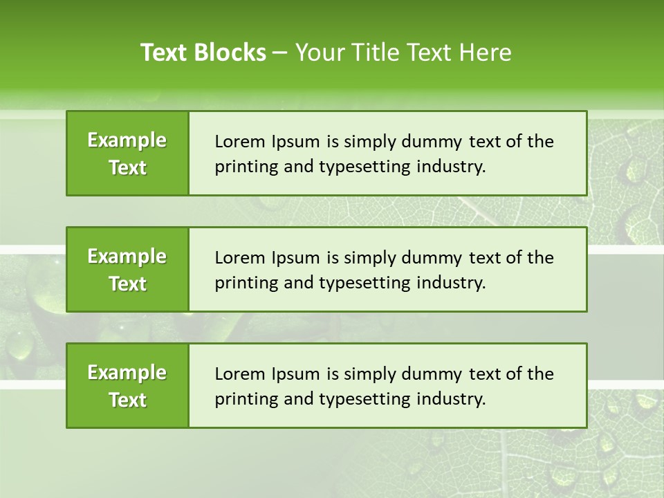 Grassland Dew Texture PowerPoint Template