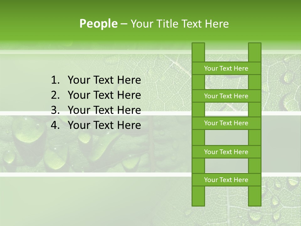 Grassland Dew Texture PowerPoint Template