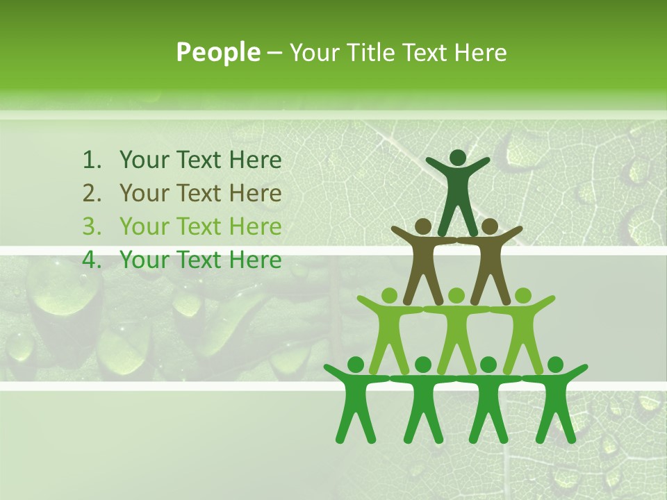 Grassland Dew Texture PowerPoint Template