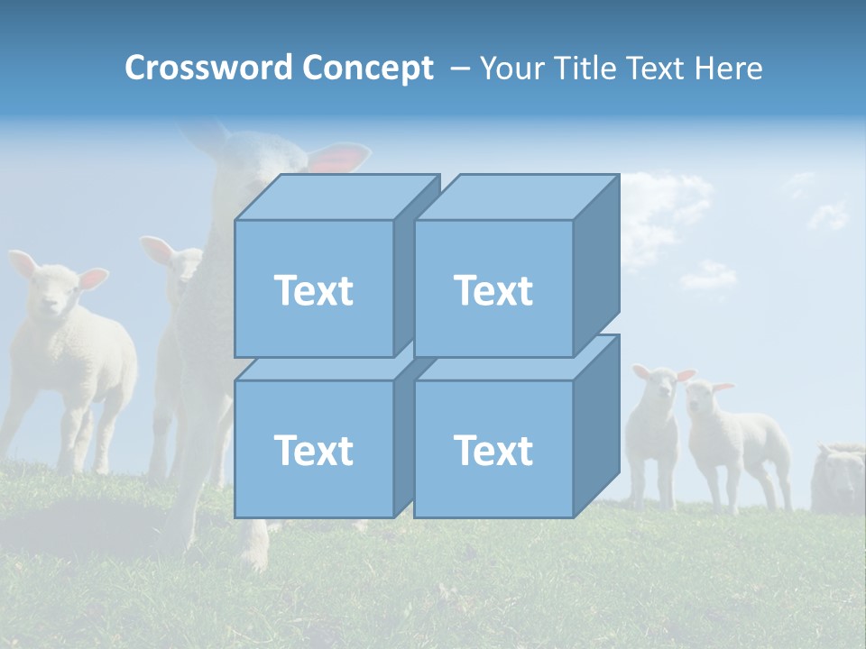 White Grass Naive PowerPoint Template