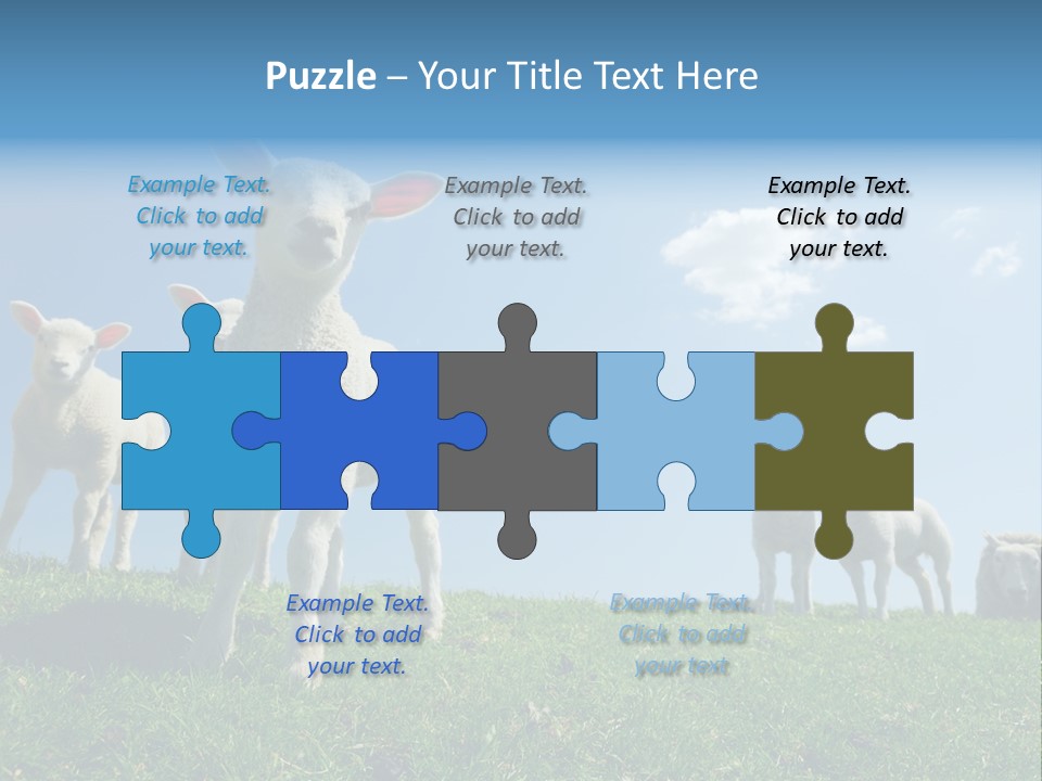 White Grass Naive PowerPoint Template