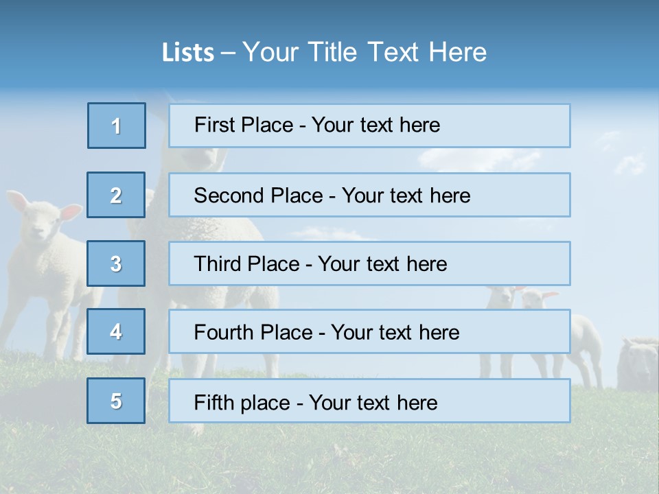 White Grass Naive PowerPoint Template