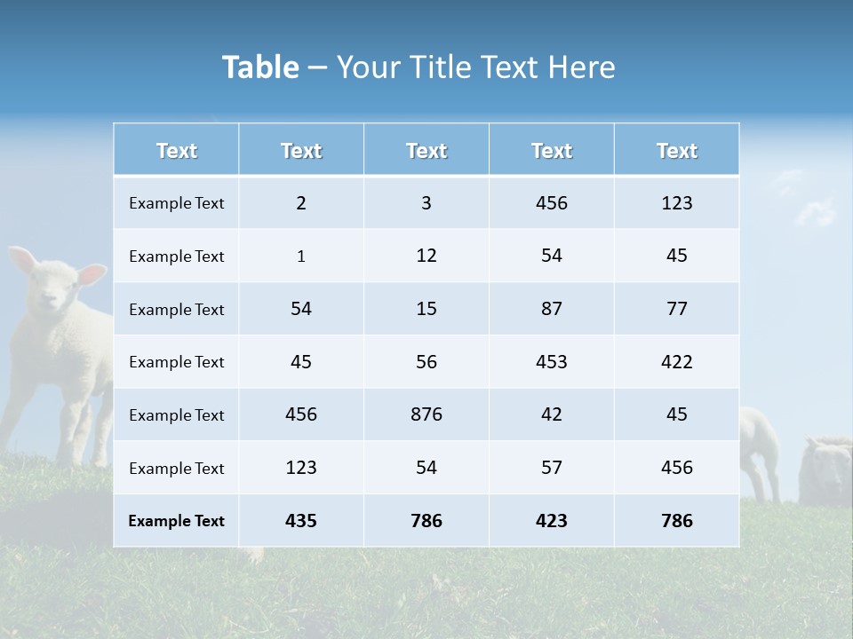 White Grass Naive PowerPoint Template