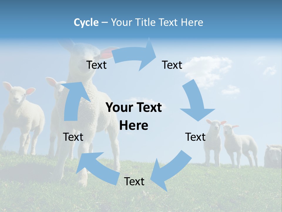 White Grass Naive PowerPoint Template