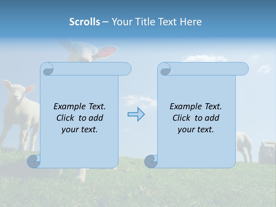 White Grass Naive PowerPoint Template