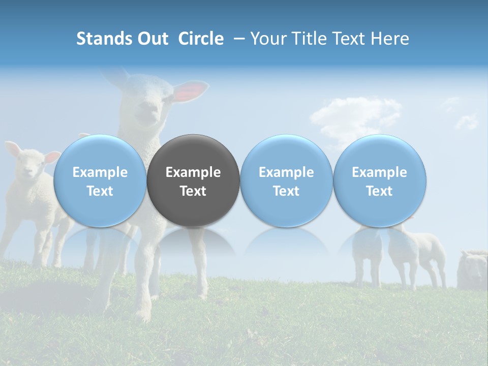 White Grass Naive PowerPoint Template