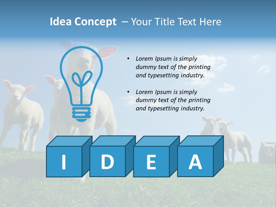 White Grass Naive PowerPoint Template