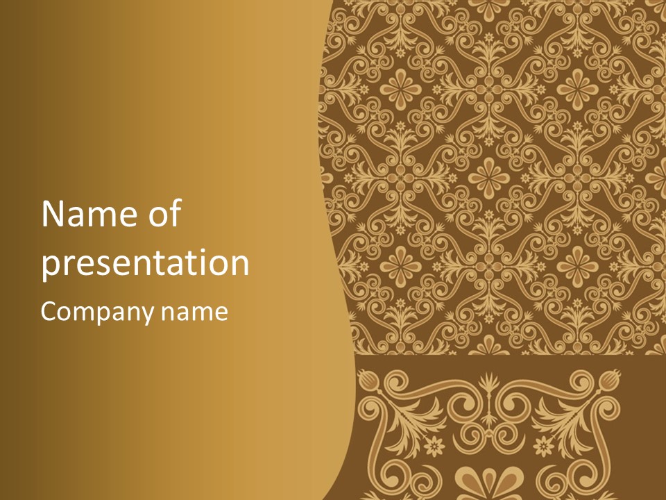 Fabric Decorative Texture PowerPoint Template