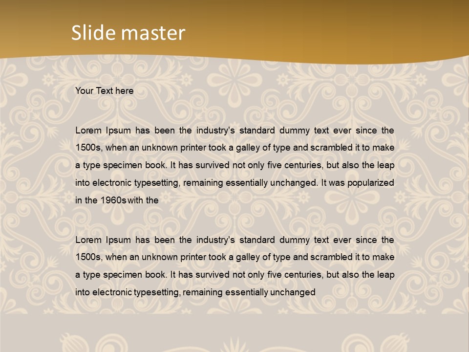 Fabric Decorative Texture PowerPoint Template