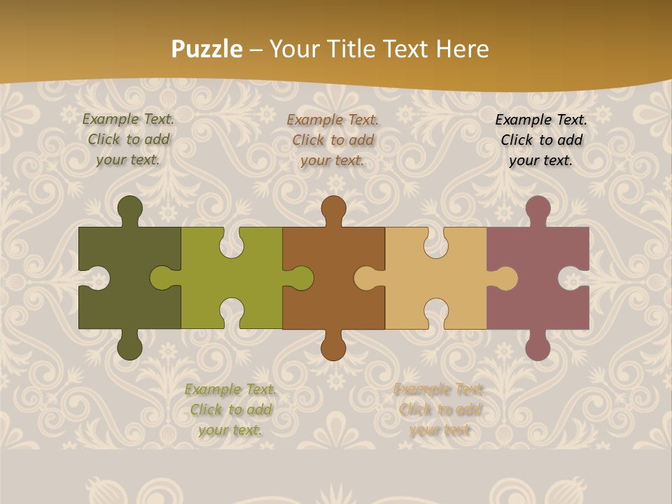 Fabric Decorative Texture PowerPoint Template