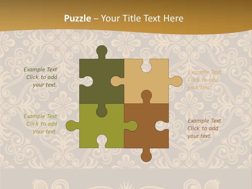 Fabric Decorative Texture PowerPoint Template