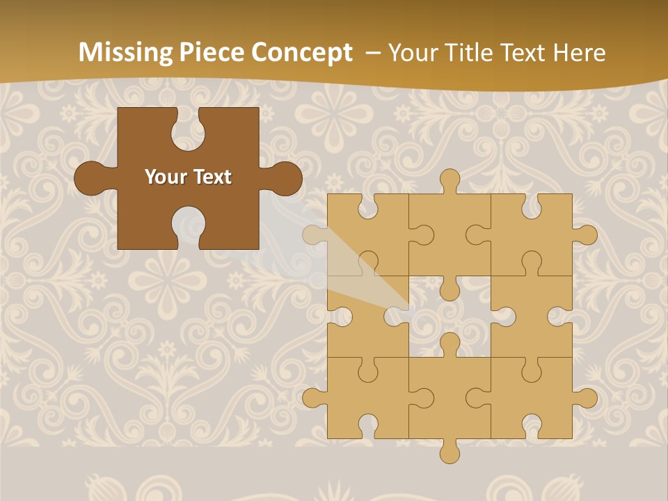 Fabric Decorative Texture PowerPoint Template