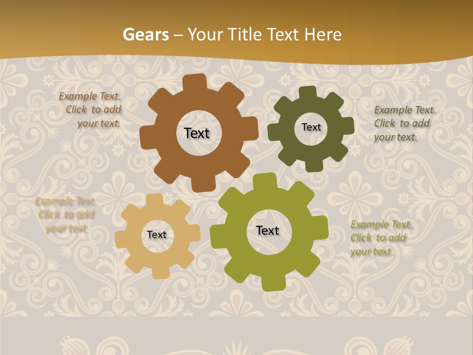 Fabric Decorative Texture PowerPoint Template